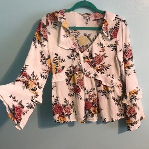 American Eagle Floral Blouse